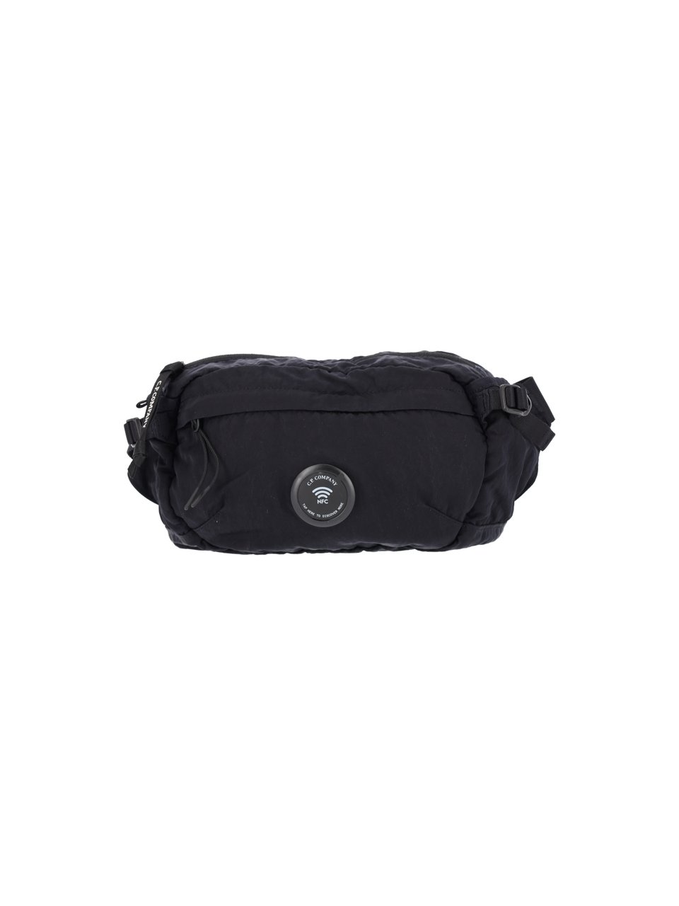 CP Company Blue Nylon B Lens Belt Bag Zwart