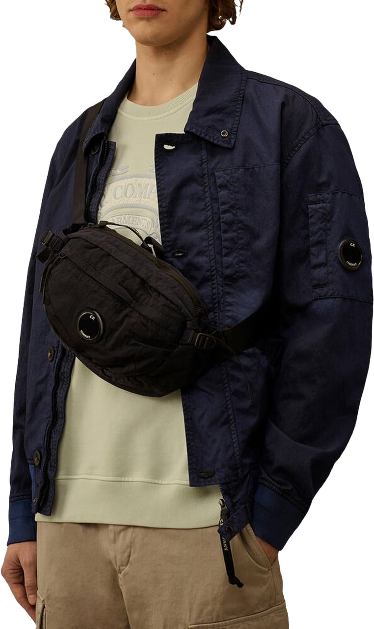 CP Company Heren Waist Lens Bag Blauw Blauw
