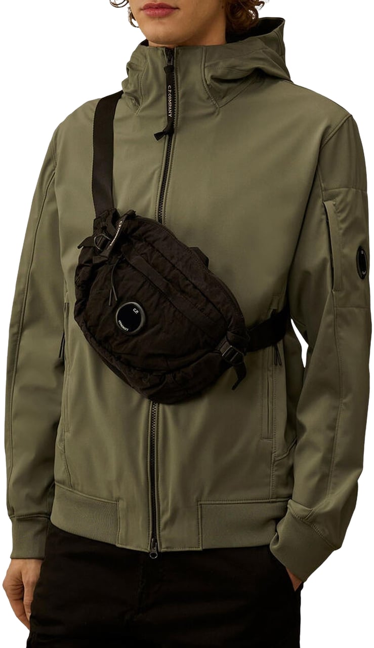 CP Company Heren Waist Lens Bag Zwart Zwart