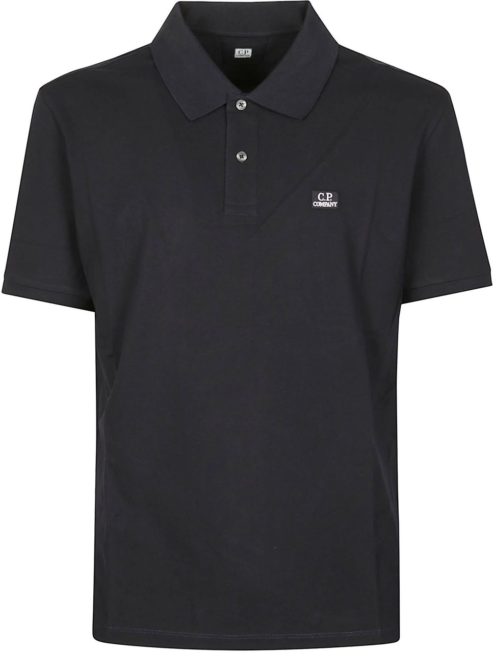 CP Company Short Sleeve Polo Shirt Blue Blauw