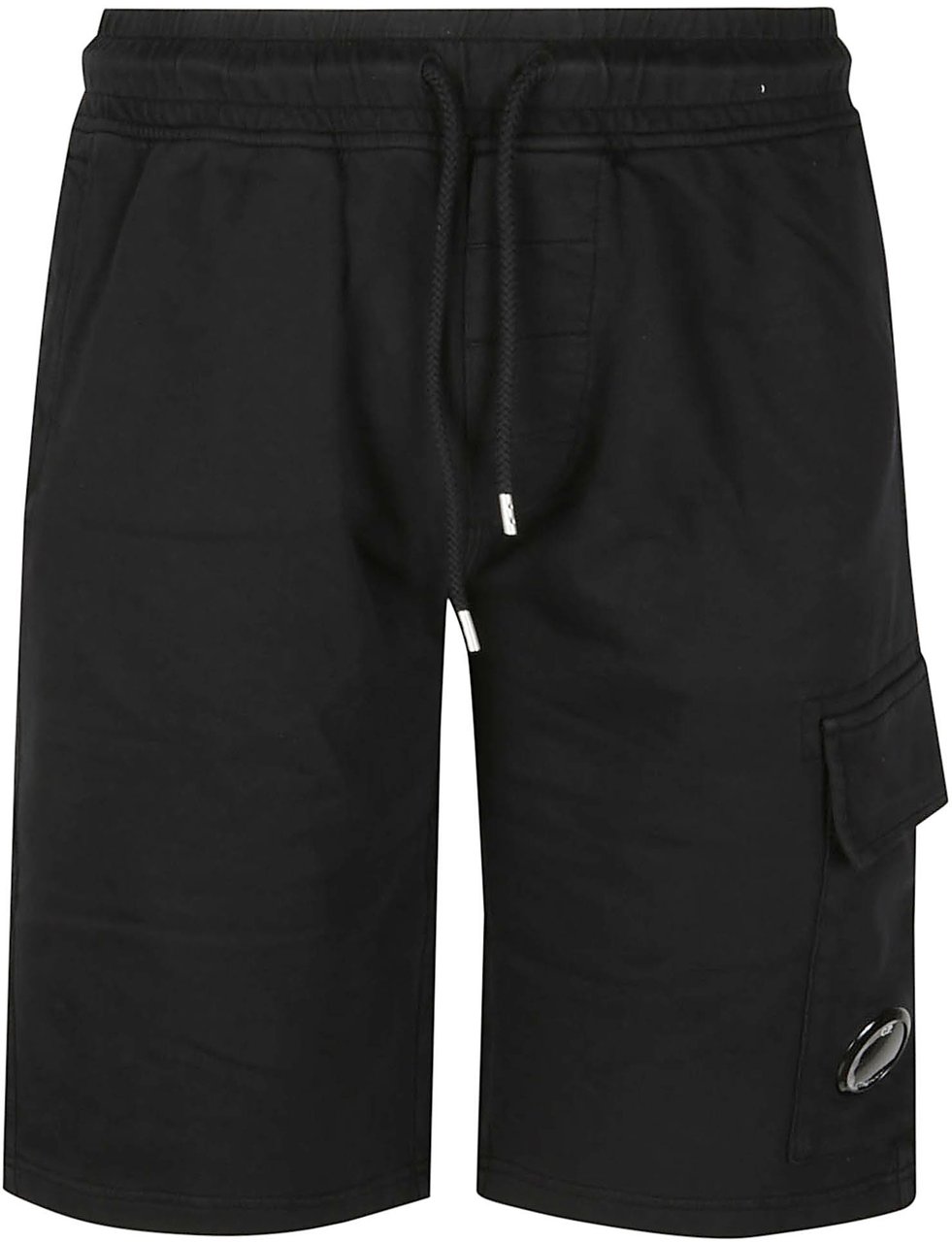 CP Company Cargo Lens Sweatshort Black Zwart