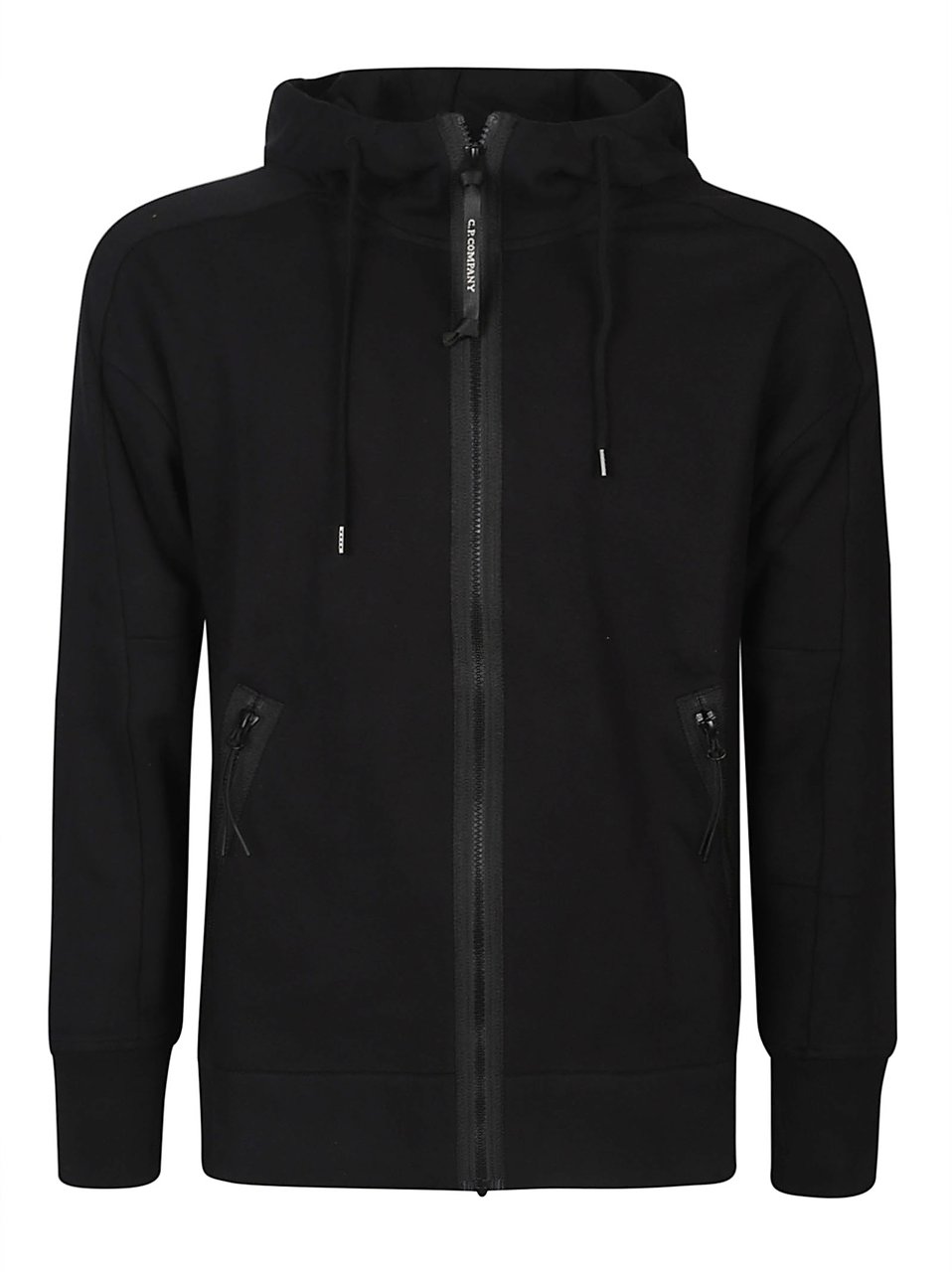 CP Company Goggle Full Zip Sweatshirt Black Zwart