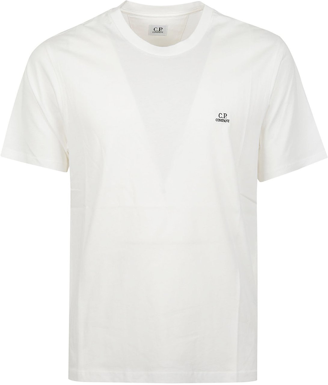 CP Company 30/1 Jersey Logo Patch T-shirt White Wit