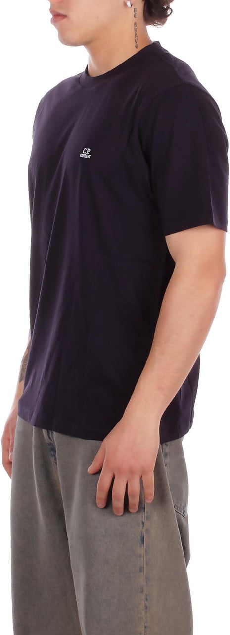 CP Company T-Shirts And Polos Total Eclipse Zwart