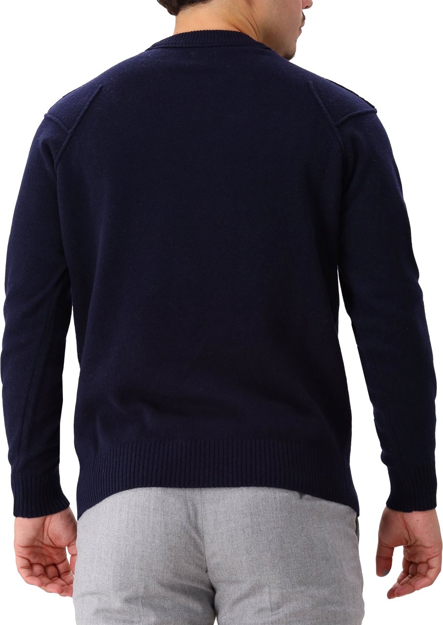 CP Company Cp Company Trui Blauw Knitwear Crewneck Blauw