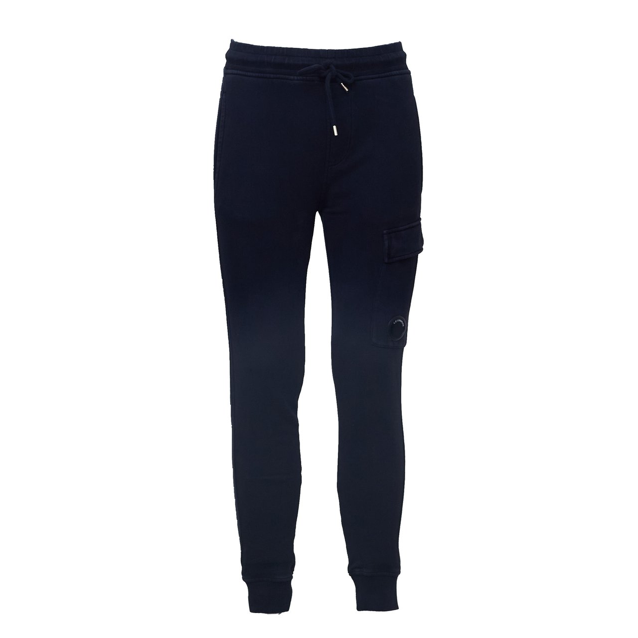 CP Company Cargo Sweatpants in Brushed Emerized Diagonal Fleece Zwart