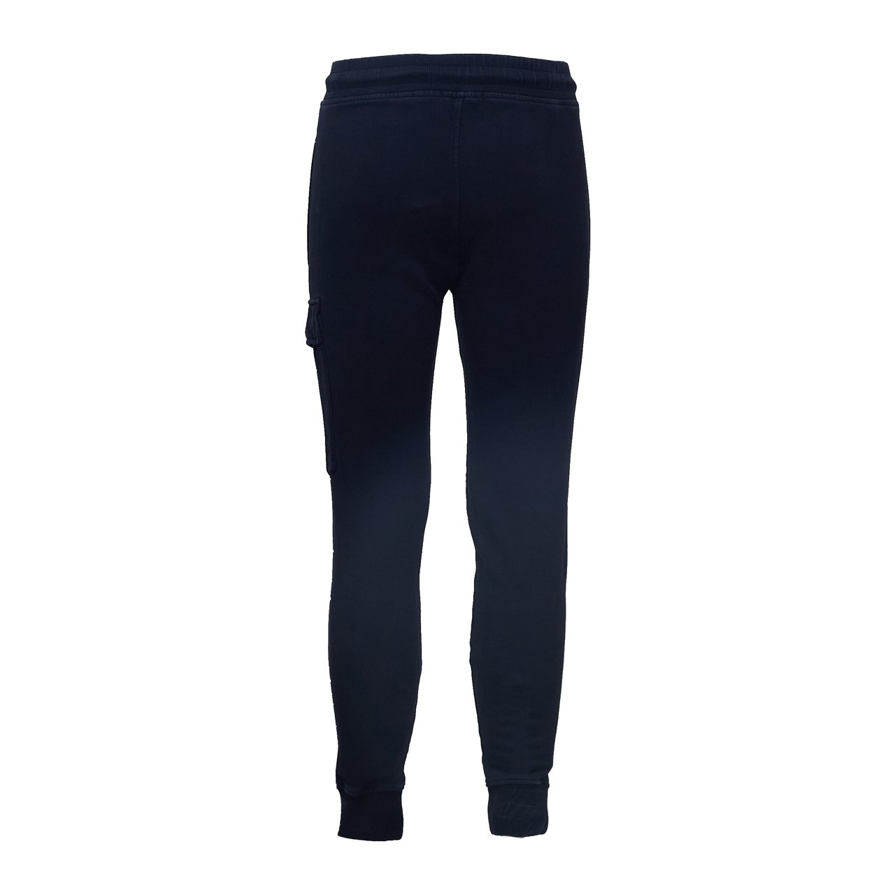 CP Company Cargo Sweatpants in Brushed Emerized Diagonal Fleece Zwart