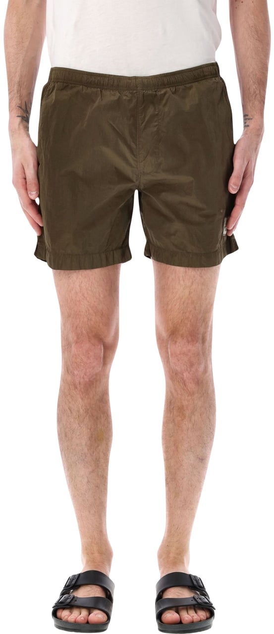 CP Company Beachwear Boxer In Eco-Chrome R Ivy Green Donkergroen