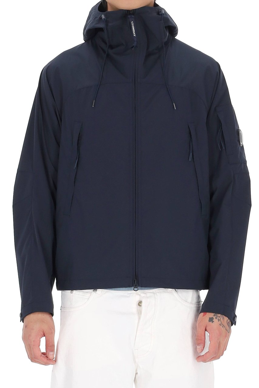 CP Company Blue Polyester Blend Jacket Zwart