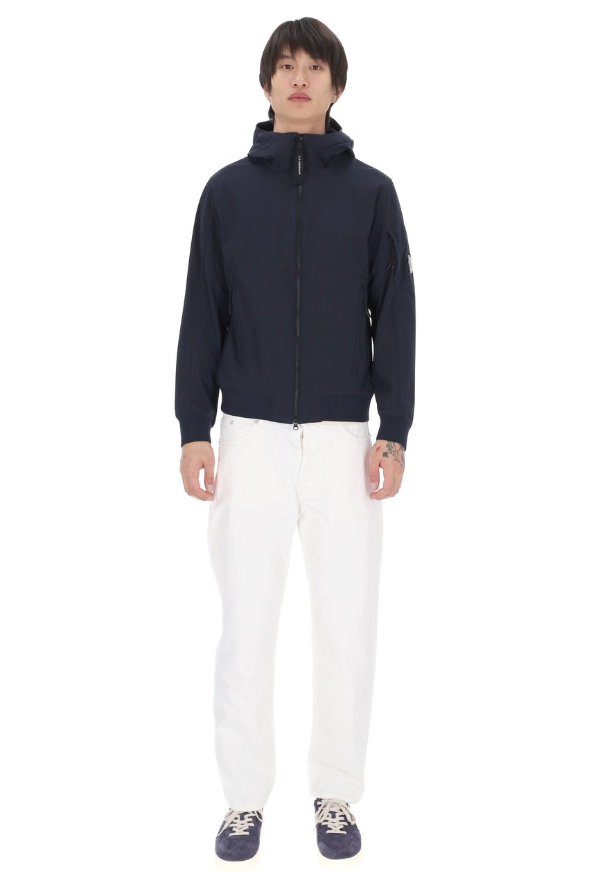 CP Company Blue Polyester Blend Jacket Zwart