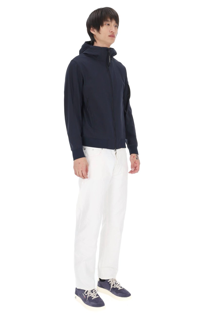 CP Company Blue Polyester Blend Jacket Zwart