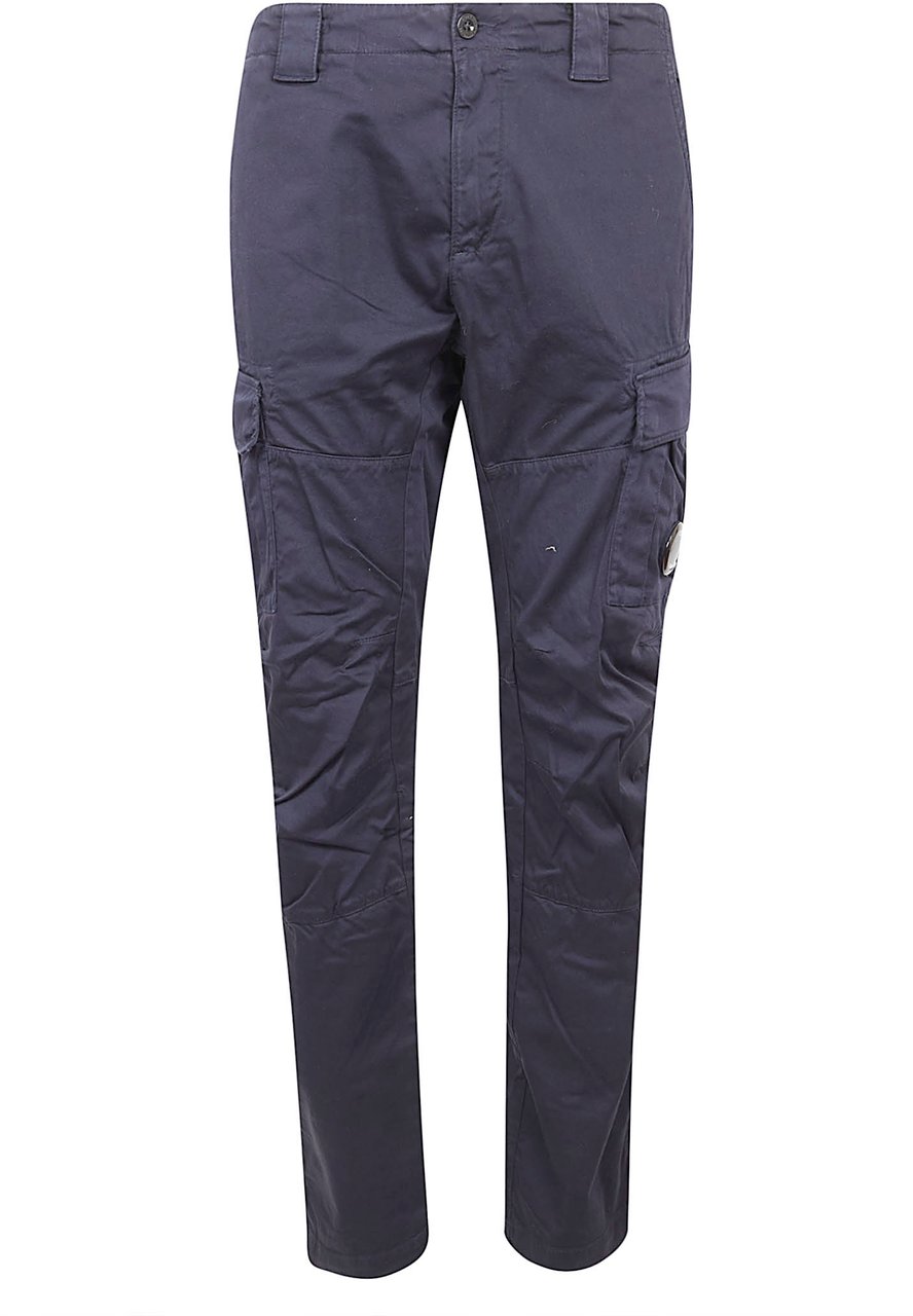 CP COMPANY STRETCH SATEEN ERGONOMIC CARGO PANTS Lichtblauw