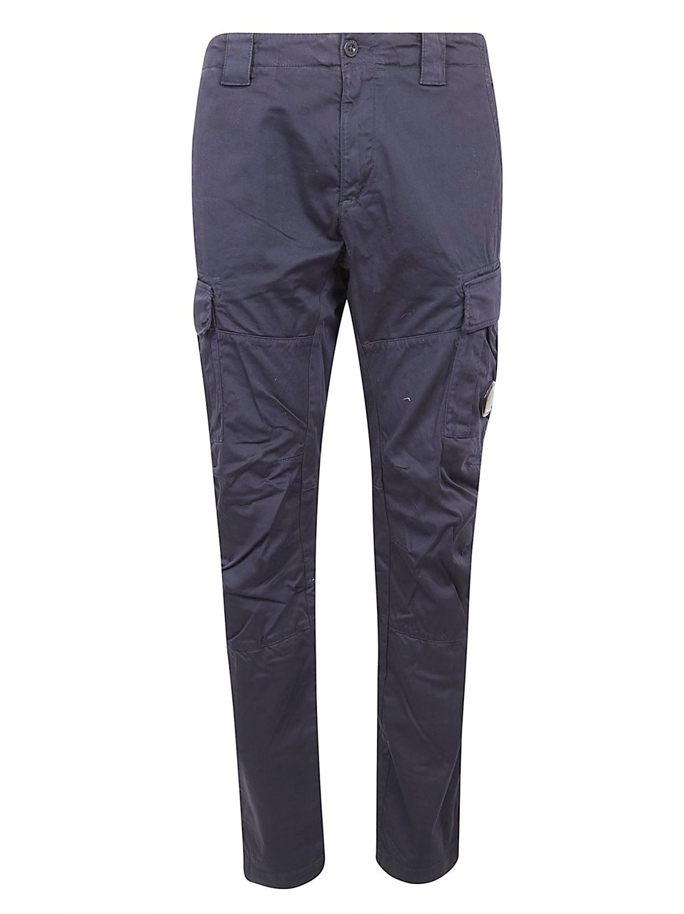 CP Company Ergonomic Cargo Pants with Multi-Pocket Design and Signature Lens Blauw