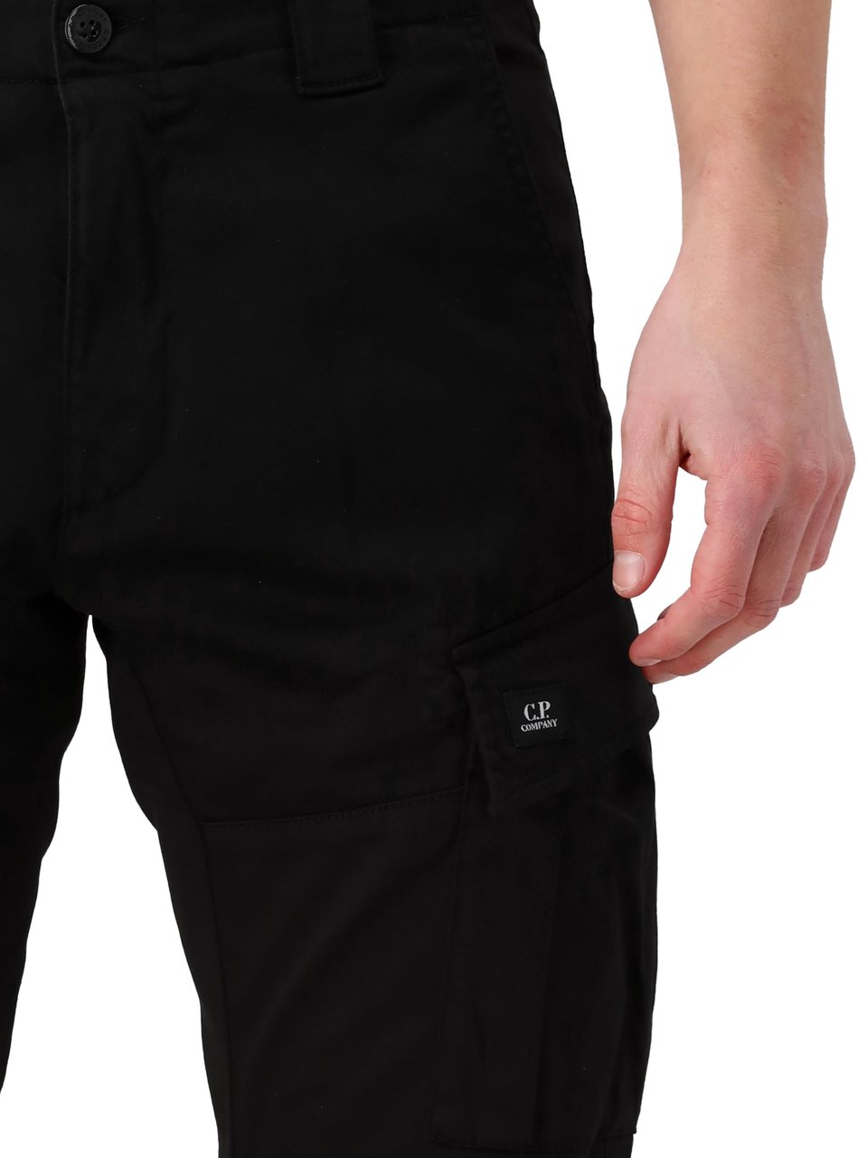 CP Company CP Company Cargo broek Zwart Stretch Sateen Ergonomic Zwart