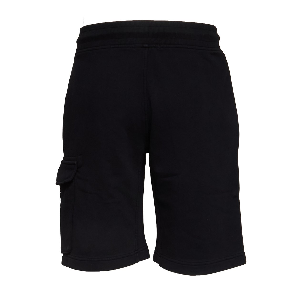 CP Company Cotton Diagonal Fleece Cargo Shorts Zwart