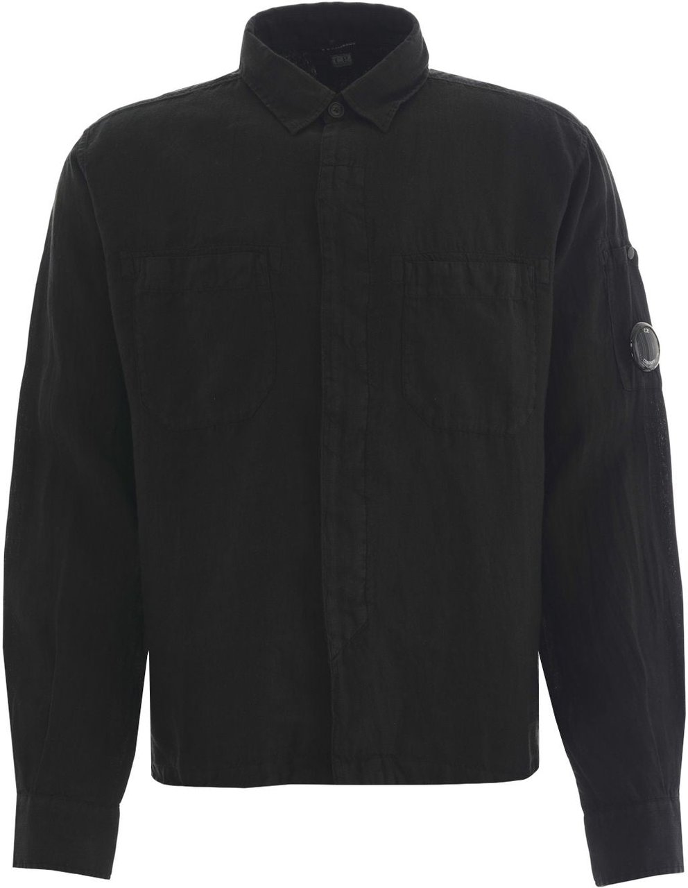CP Company Linen shirt Zwart
