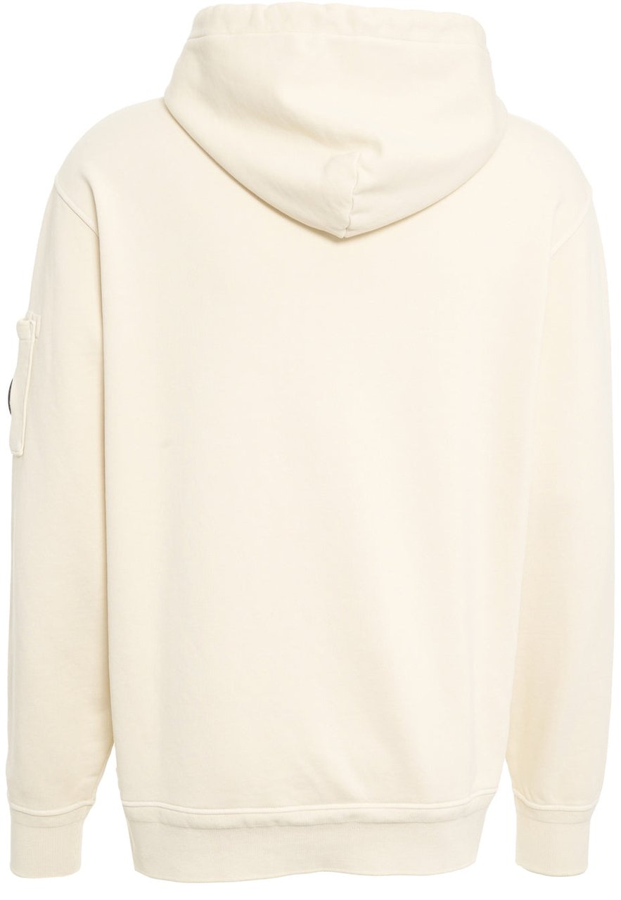 CP Company Hoodie with logo detail Beige