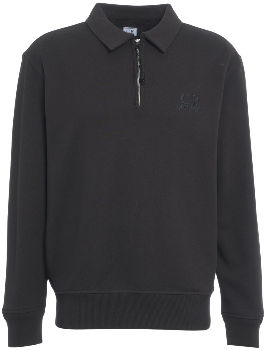 CP Company Felpa con colletto Zwart