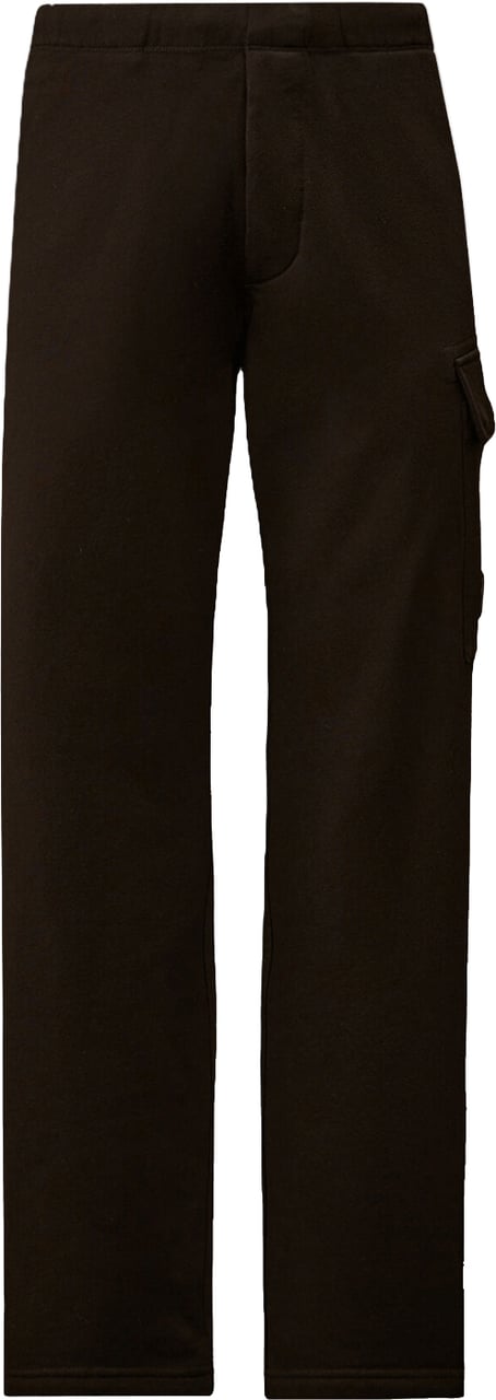 CP Company Cargo joggingbroek van fleece met diagonale opstaande randen, zwart Zwart