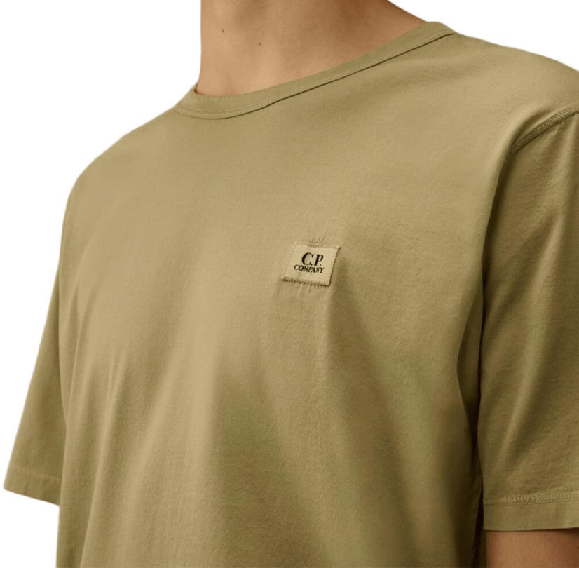 CP Company C.p. Company T-shirt E Polo Moss Gray Groen