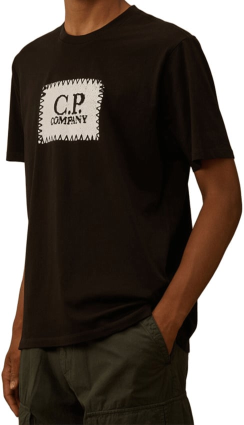 CP Company C.p. Company T-shirt E Polo Nero Zwart