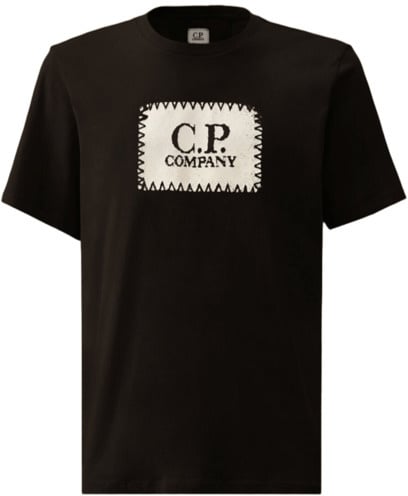 CP Company C.p. Company T-shirt E Polo Nero Zwart