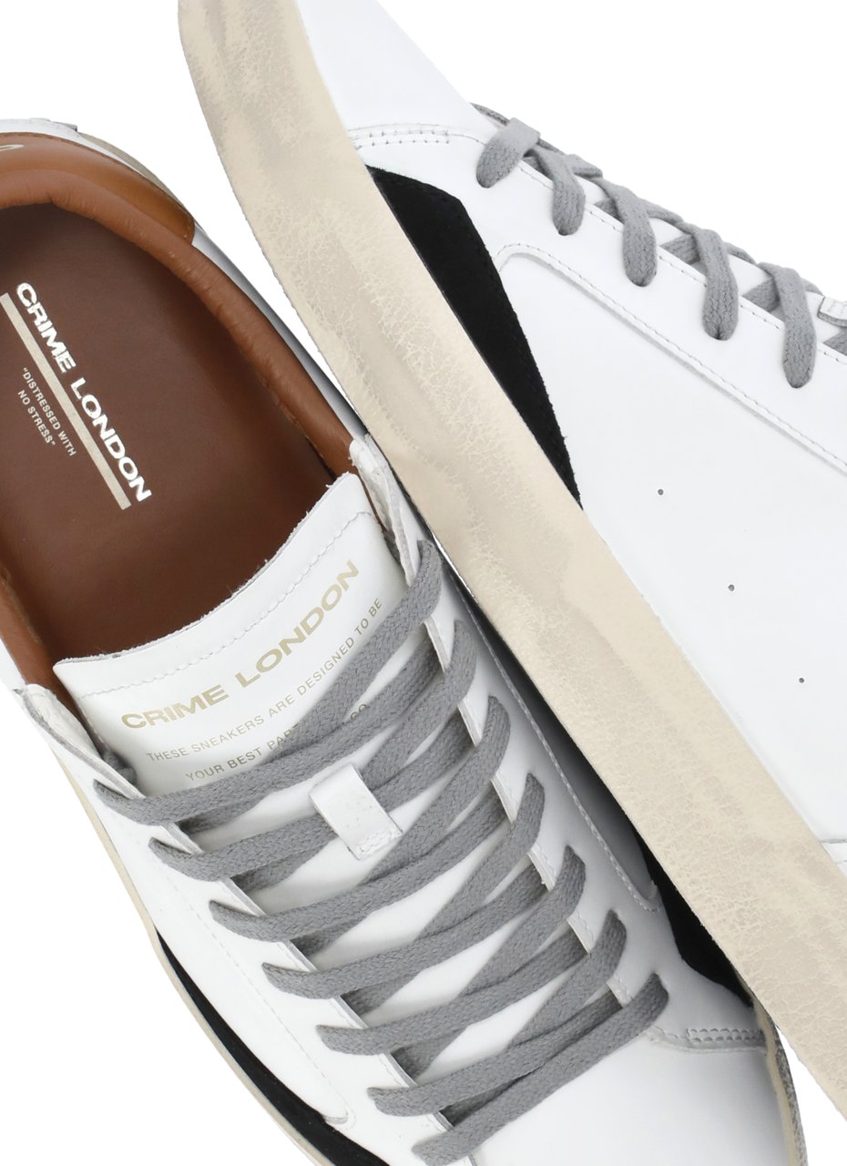 Crime London Sneakers White Wit
