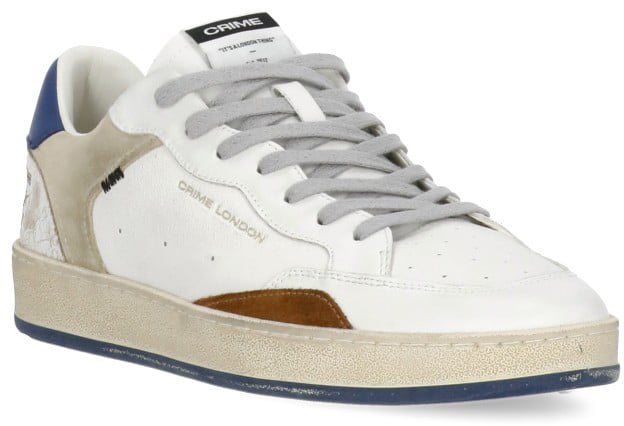 Crime London Sneakers White Wit