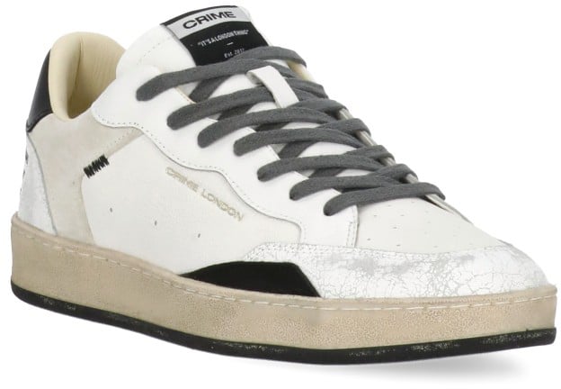 Crime London Sneakers White Wit