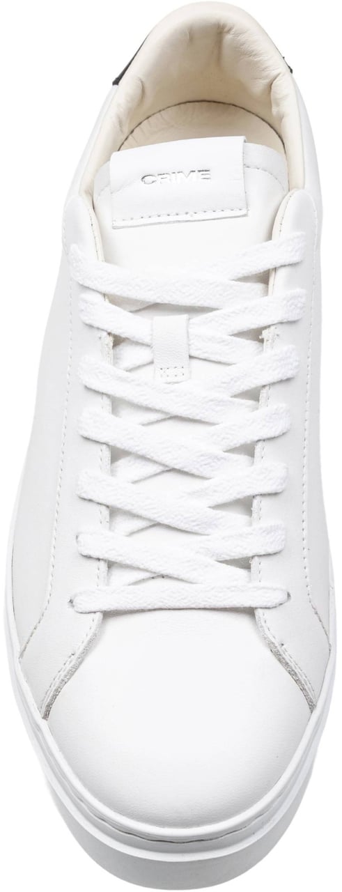 Crime London Crime extralight sneakers in black and white leather Wit