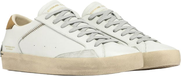 Crime London Sneakers Bianco Wit