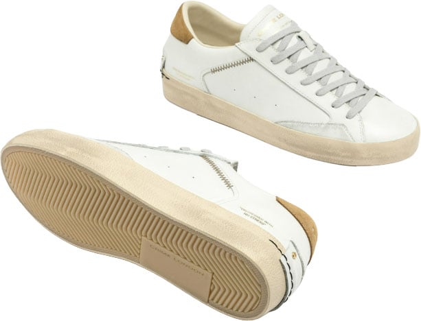 Crime London Sneakers Bianco Wit