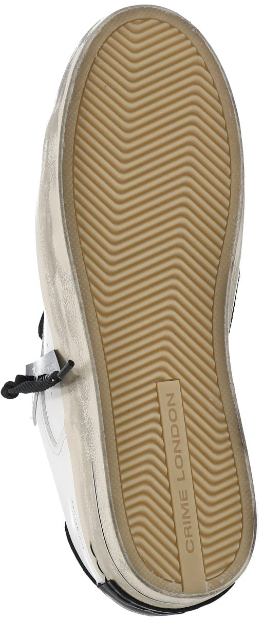 Crime London Sneakers White Wit