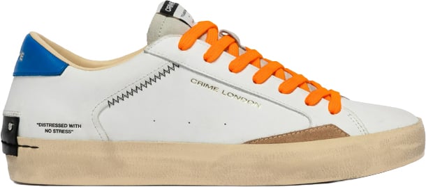 Crime London Sneakers Bianco Wit