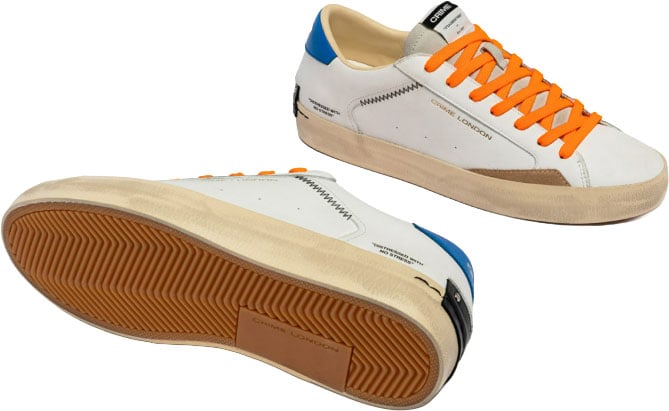 Crime London Sneakers Bianco Wit