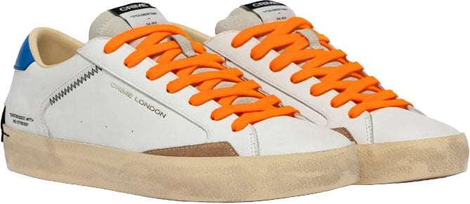 Crime London Sneakers Bianco Wit