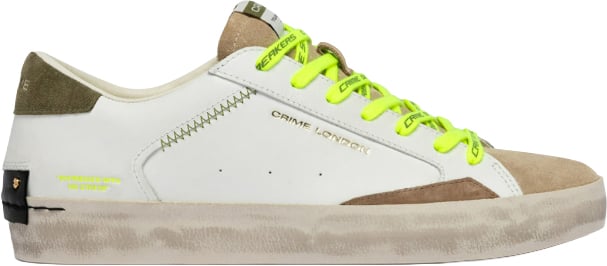 Crime London Sneakers Bianco Wit
