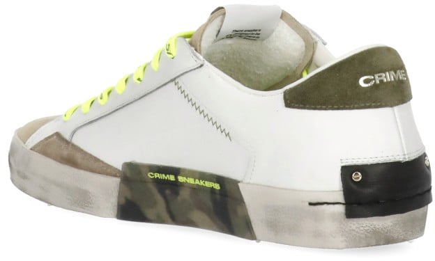 Crime London Sneakers Ivory Wit