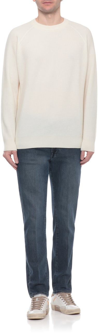 Crime London Sneakers Ivory Wit