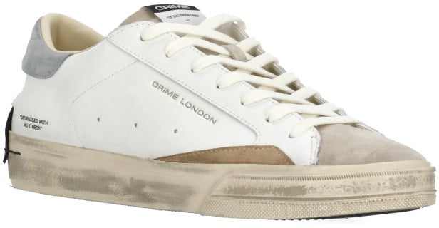 Crime London Sneakers White Wit