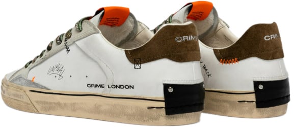 Crime London Sneakers White Wit