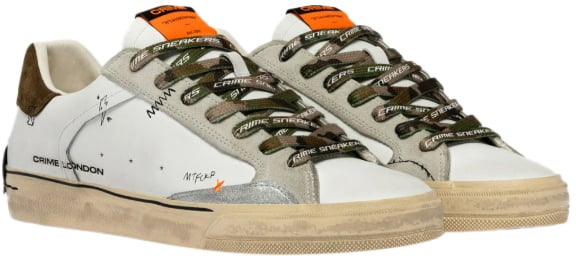 Crime London Sneakers White Wit