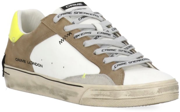 Crime London Sneakers White Wit