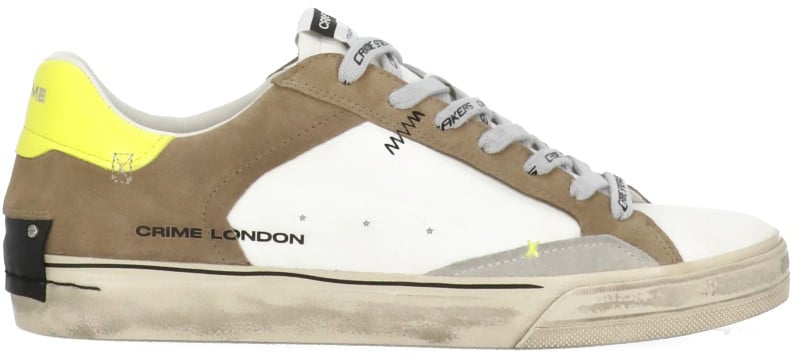 Crime London Sneakers White Wit