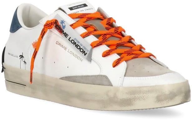 Crime London Sneakers White Wit