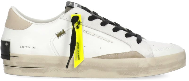 Crime London Sneakers White Wit