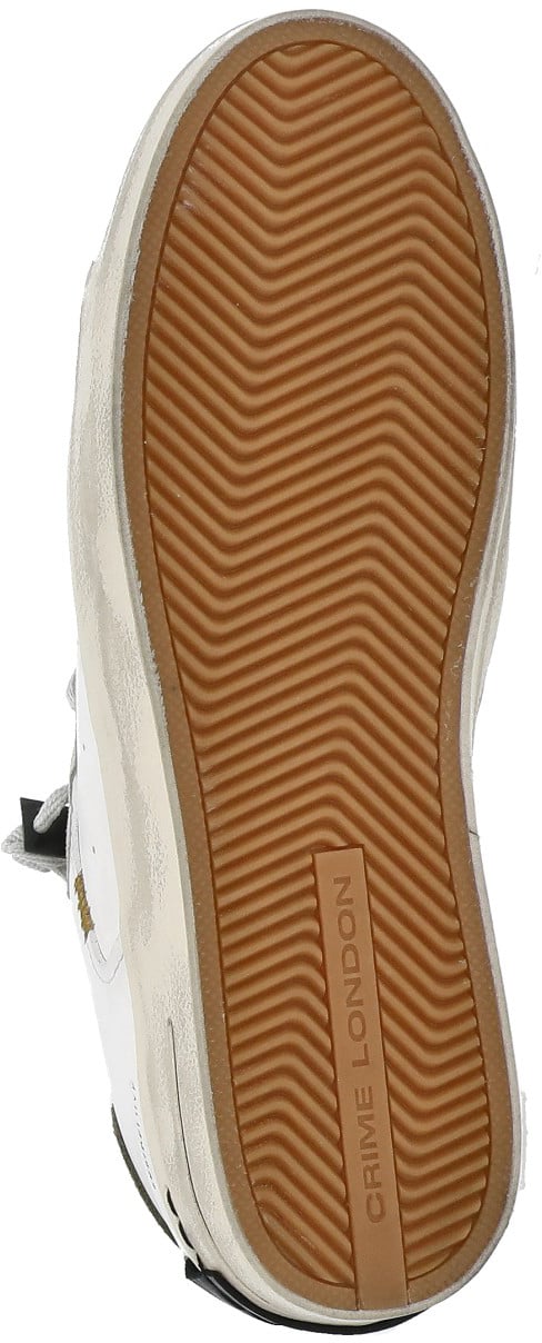 Crime London Sneakers Ivory Wit