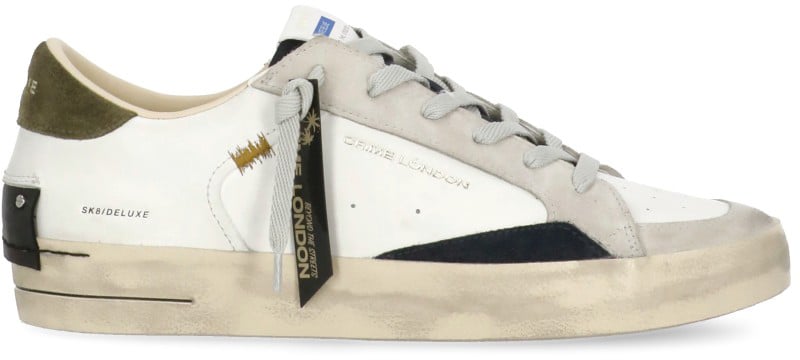 Crime London Sneakers Ivory Wit