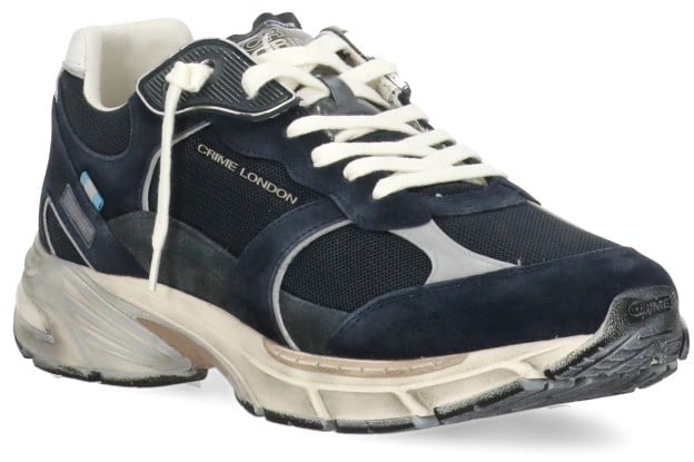 Crime London Sneakers Blue Blauw