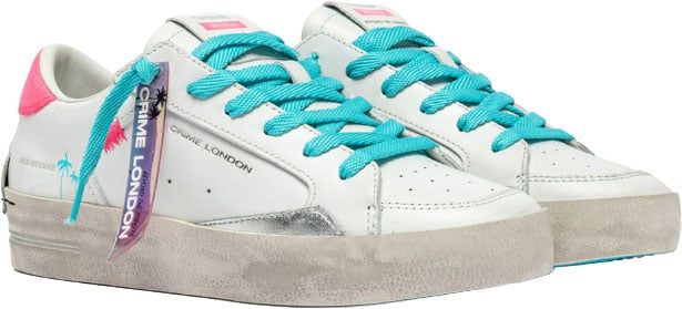Crime London Sneakers Bianco Wit